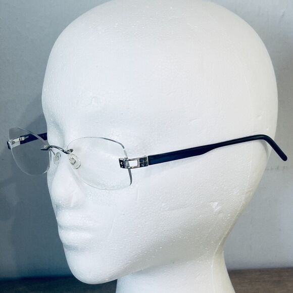Daniel Swarovski Rimless Eyeglass Frame S124 00 6052 23KT GP Silver 50[]20 125 - Picture 5 of 11